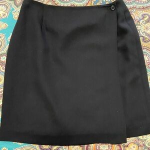 Black wrap skirt